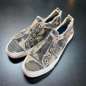 Camo Slip On Sneakers